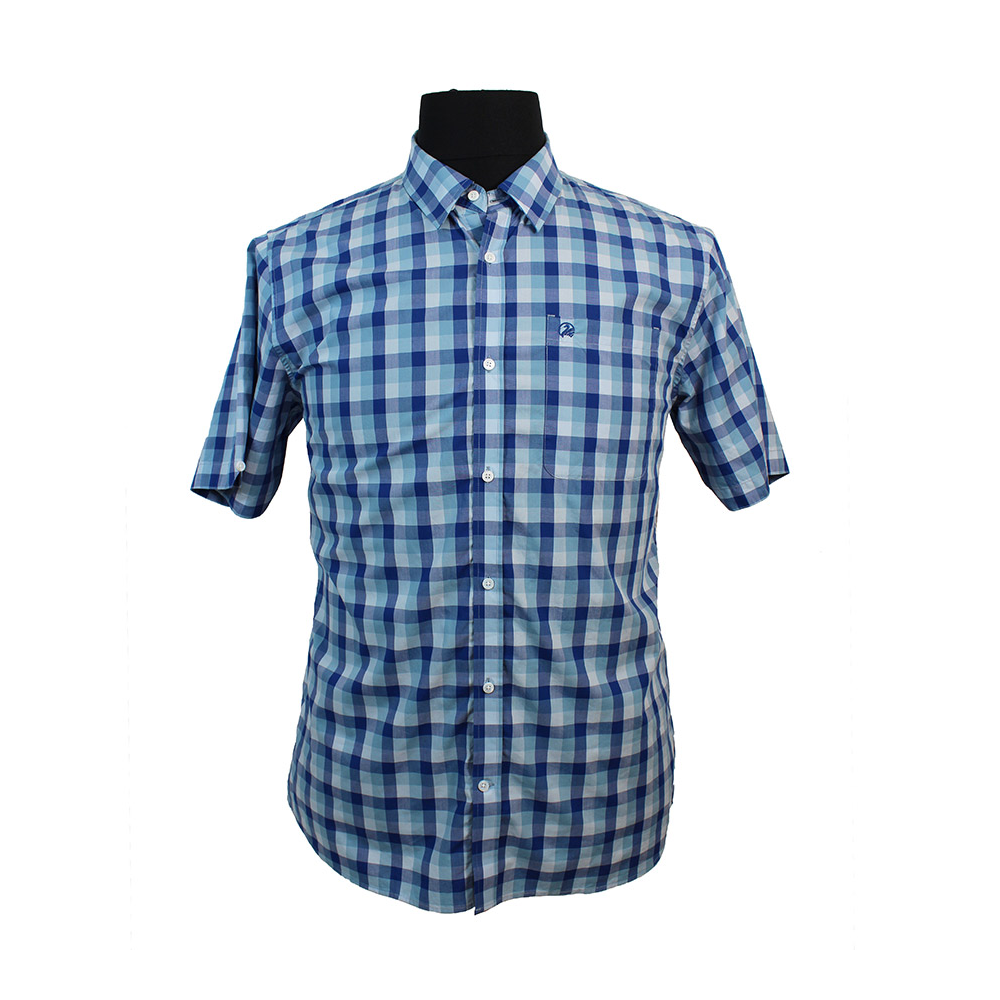 Swanndri Pure Cotton Classic Small Pane Check Standard Collar