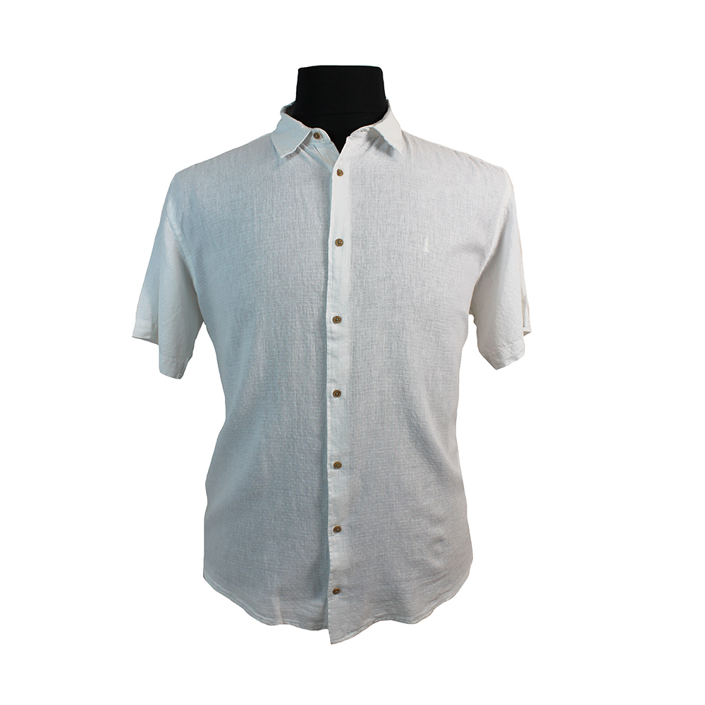 North56 Linen Cotton Mix Slub Pattern Fashion Shirt