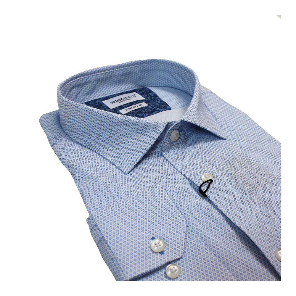 Brooksfield microdot print business shirt