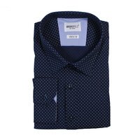 Brooksfield tonal print business shirt