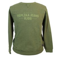 Replika Cotton Logo Slub Yarn Sweatshirt