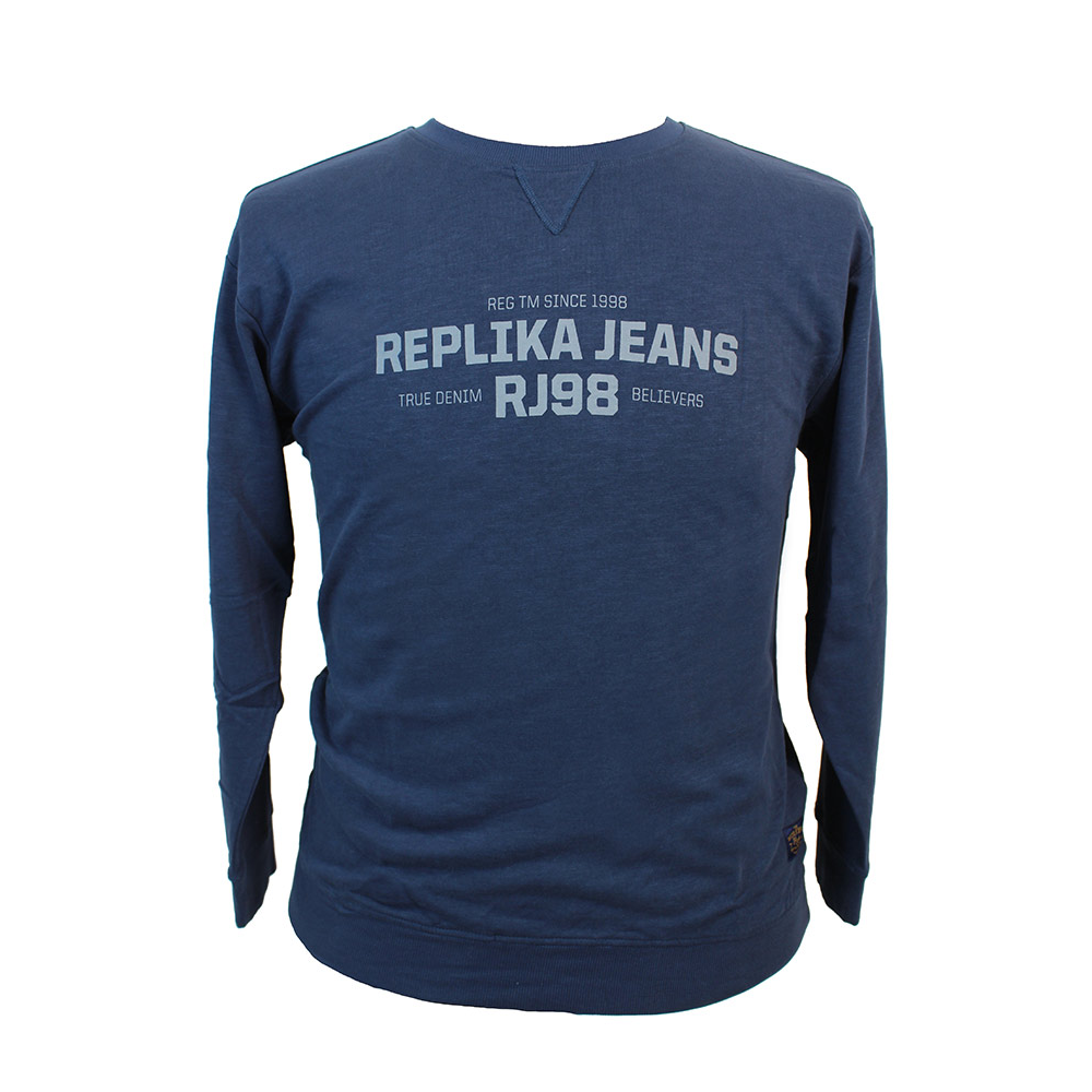 Replika Cotton Logo Slub Yarn Sweatshirt