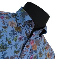 Casa Moda Large Leaf Pattern Cotton LS Shirt