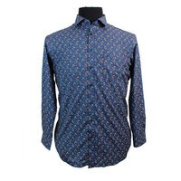 Casa Moda Flower Pattern Cotton LS Shirt