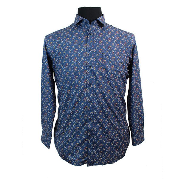 Casa Moda Flower Pattern Cotton LS Shirt-shop-by-brands-Beggs Big Mens Clothing - Big Men's fashionable clothing and shoes