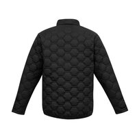 Hexagonal Puffer Jacket with Zip Pockets