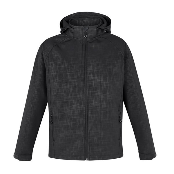 GEO Textured Pattern Waterproof 8000 Soft Shell Jacket-shop-by-brands-Beggs Big Mens Clothing - Big Men's fashionable clothing and shoes
