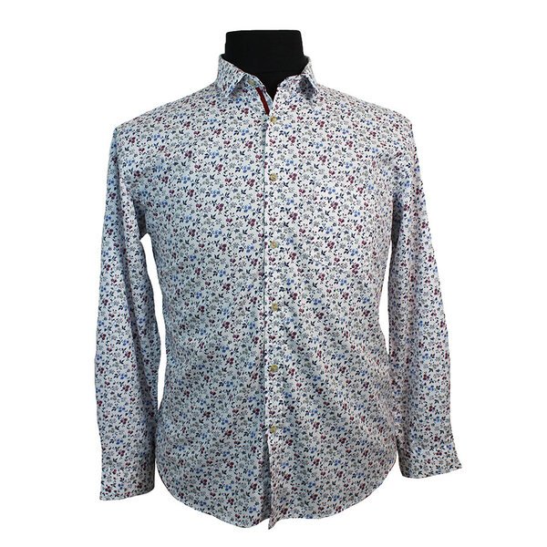 MRMR Pure Cotton Garden Flower Pattern Fashion Shirt-shop-by-brands-Beggs Big Mens Clothing - Big Men's fashionable clothing and shoes