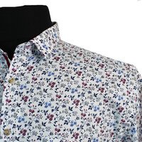 MRMR Pure Cotton Garden Flower Pattern Fashion Shirt