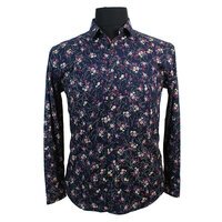 MRMR Pure Cotton Flower Pattern  Fashion Shirt