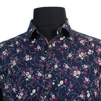 MRMR Pure Cotton Flower Pattern  Fashion Shirt