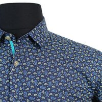 MRMR Pure Cotton Paisley Pattern Fashion Shirt