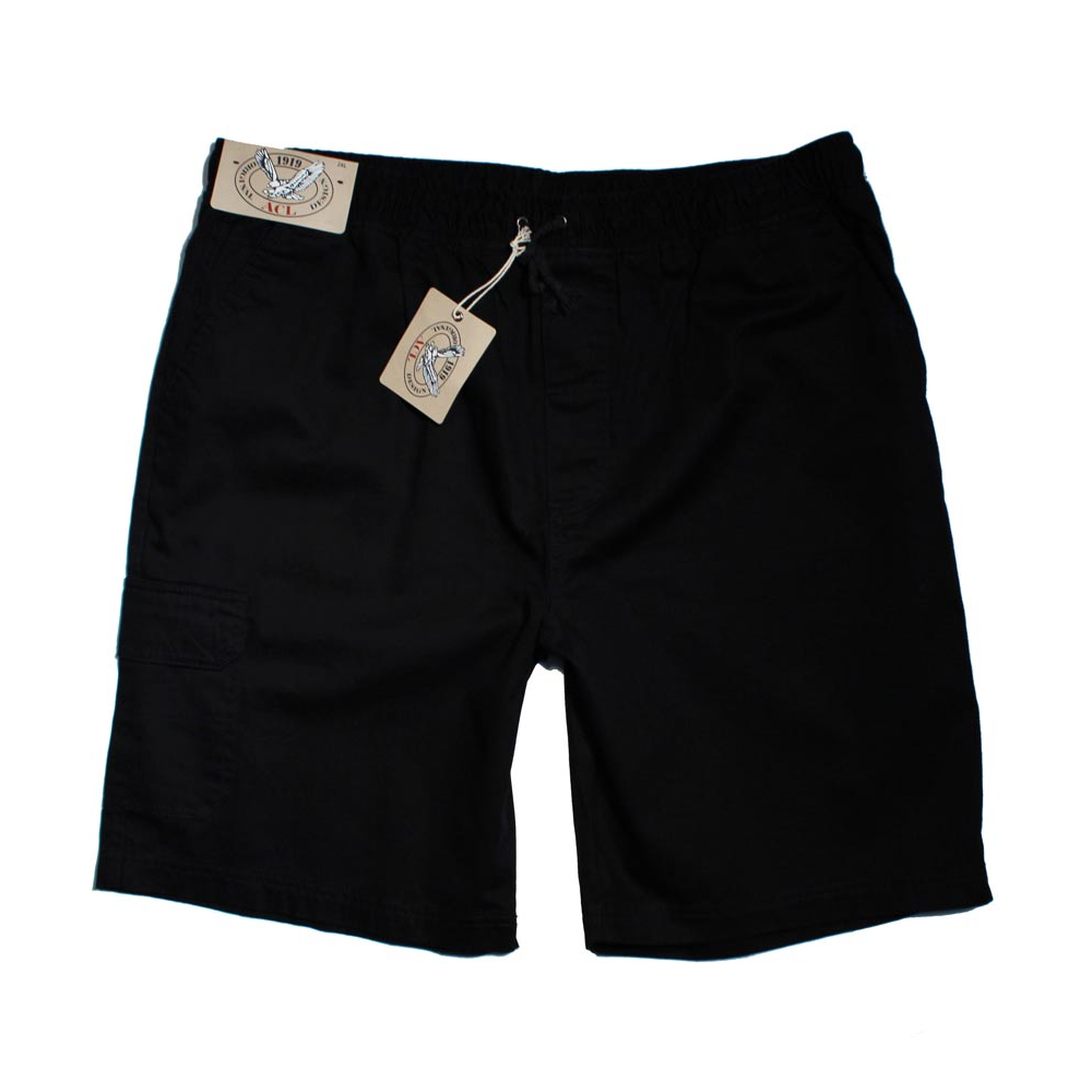 ACL Elastic Cargo Short - Black