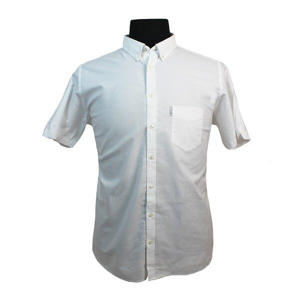 Ben Sherman Oxford Weave Button down Collar SS Shirt-shop-by-brands-Beggs Big Mens Clothing - Big Men's fashionable clothing and shoes