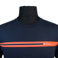 Ben Sherman Chest Striped Dark Tee