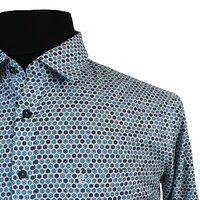 Casa Moda Circle Light Pattern LS Shirt