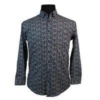 Casa Moda Bold Floral Pattern LS Shirt