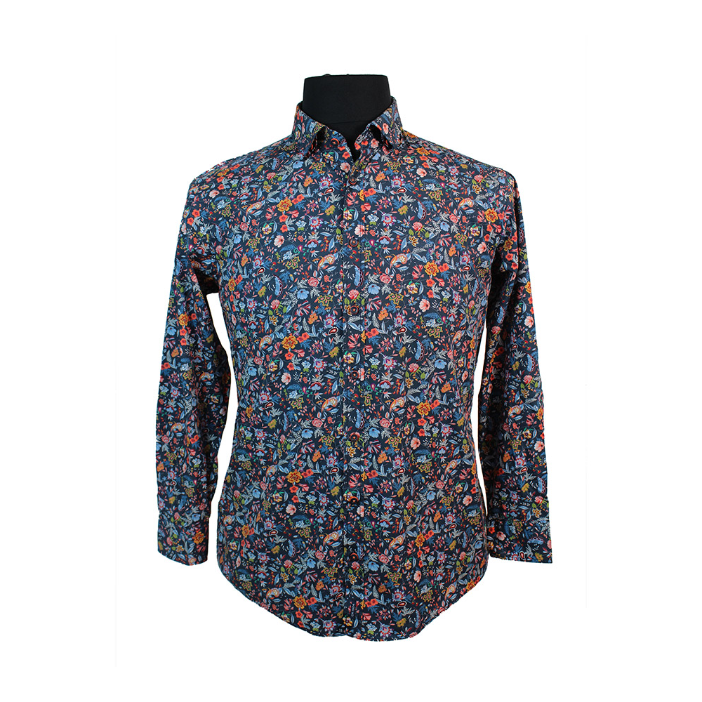 Casa Moda Multi Floral Pattern LS Shirt