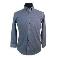 Casa Moda Circle Pattern LS Shirt