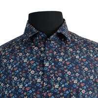 Casa Moda Dark Floral Pattern LS Shirt