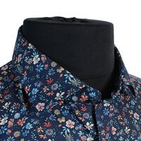 Casa Moda Dark Floral Pattern LS Shirt