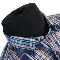 Casa Moda Navy Check Pattern LS Shirt