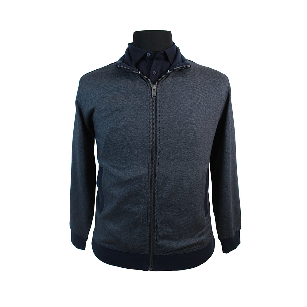 Casa Moda Navy Full Zip Sweater