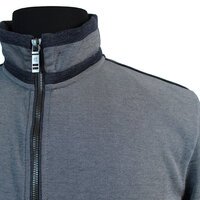 Casa Moda Navy Full Zip Sweater Grey Navy