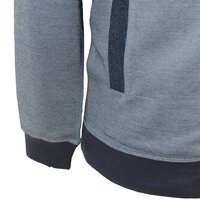 Casa Moda Navy Full Zip Sweater Grey Navy