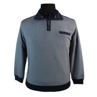 Casa Moda Navy Half Zip Sweater Grey Navy