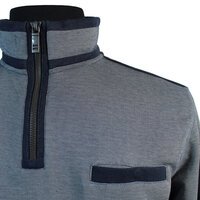 Casa Moda Navy Half Zip Sweater Grey Navy