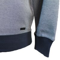 Casa Moda Navy Half Zip Sweater Grey Navy