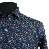 Casa Moda Dark Floral Casual Fit Shirt