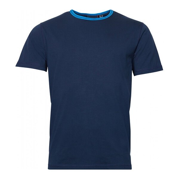 North 56 Contrast Neck Tee Navy-shop-by-brands-Beggs Big Mens Clothing - Big Men's fashionable clothing and shoes