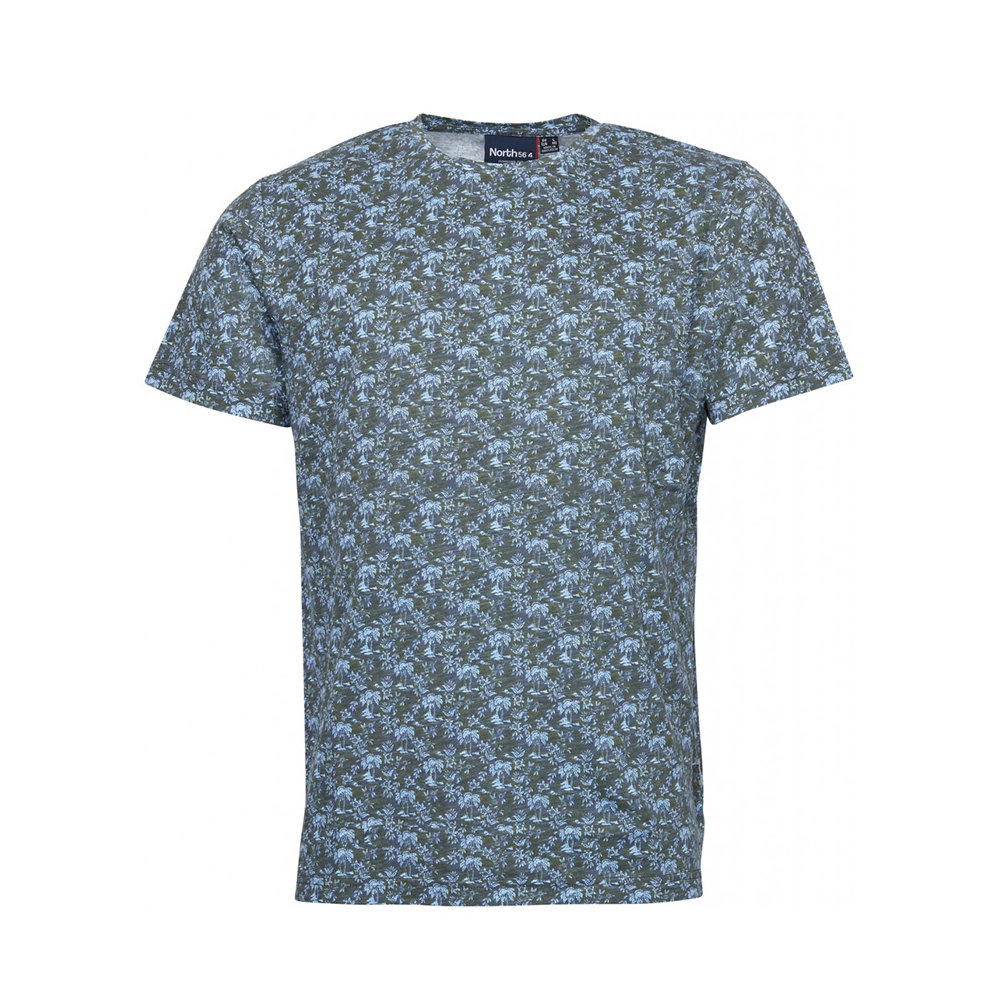 North 56 Palm Tree Pattern Cotton Tee