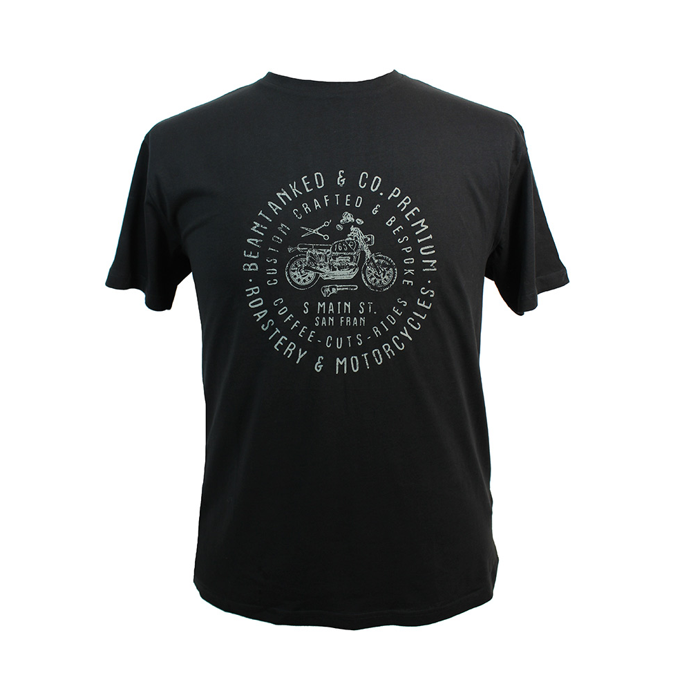 Replika Motor Bike Tee Cotton Black