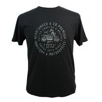 Replika Motor Bike Tee Cotton Black