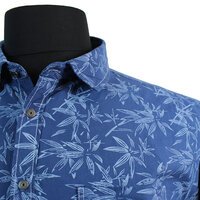 Replika Palm Pattern SS Cotton Shirt
