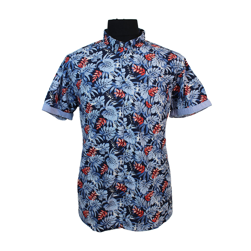 D555 Malibu Floral Pattern SS Shirt