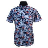 D555 Malibu Floral Pattern SS Shirt