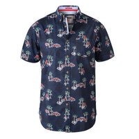 D555  Pure Cotton Avenger Holiday Navy SS Shirt