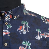 D555  Pure Cotton Avenger Holiday Navy SS Shirt