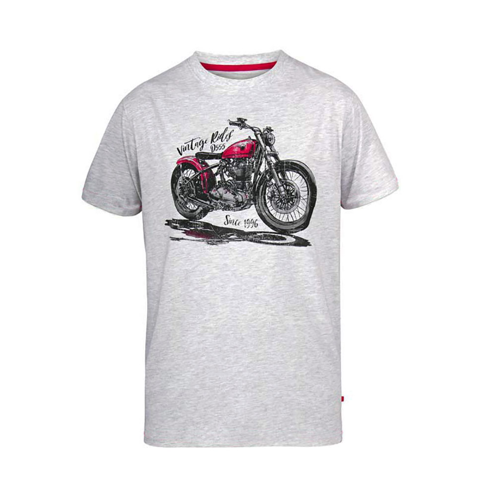 D555 Miles Motor Bike Print Tee