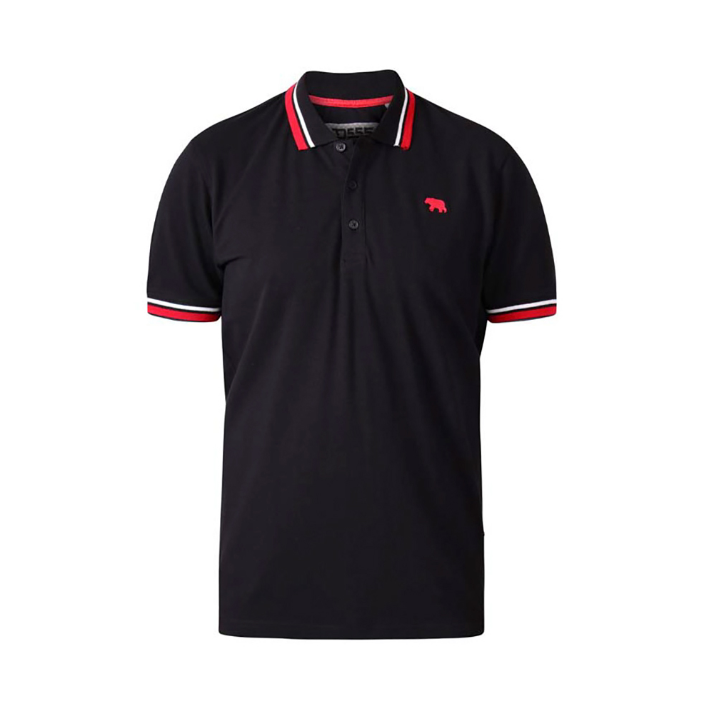 D555 Allante Black Logo Polo