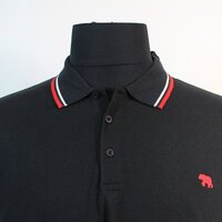 D555 Allante Black Logo Polo