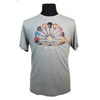 D555 Electric Guitar Print Tee Grey