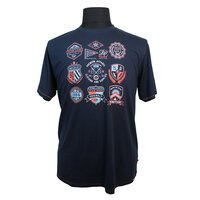 D555 Greenwood Badge Tee Navy