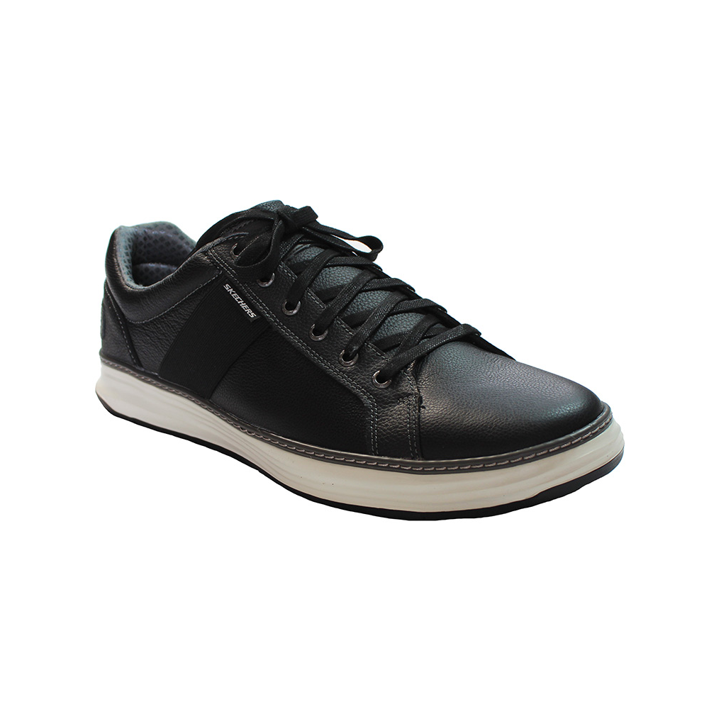 Skechers Leather Mix Upper Classic Lace Up Casual