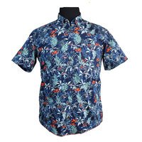 Casa Moda Pure Cotton Birds of Paradise Pattern Fashion Shirt