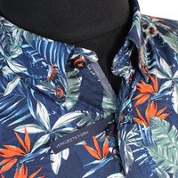 Casa Moda Pure Cotton Birds of Paradise Pattern Fashion Shirt